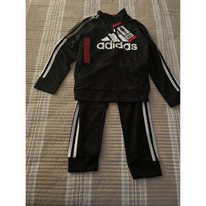 NWT adidas Toddler Boys 2-pc. Track Suit Black Size 6 MSRP $52